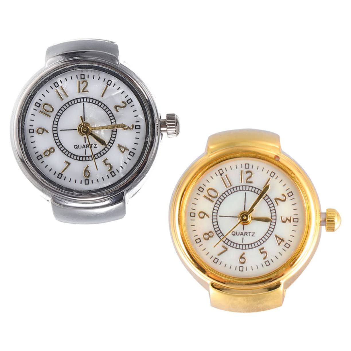 UKCOCO 5sets Finger Uhr Uhr Uhr Mädchen Finger Uhr Casual Uhr Legierung Uhr 2 Stücke * 5