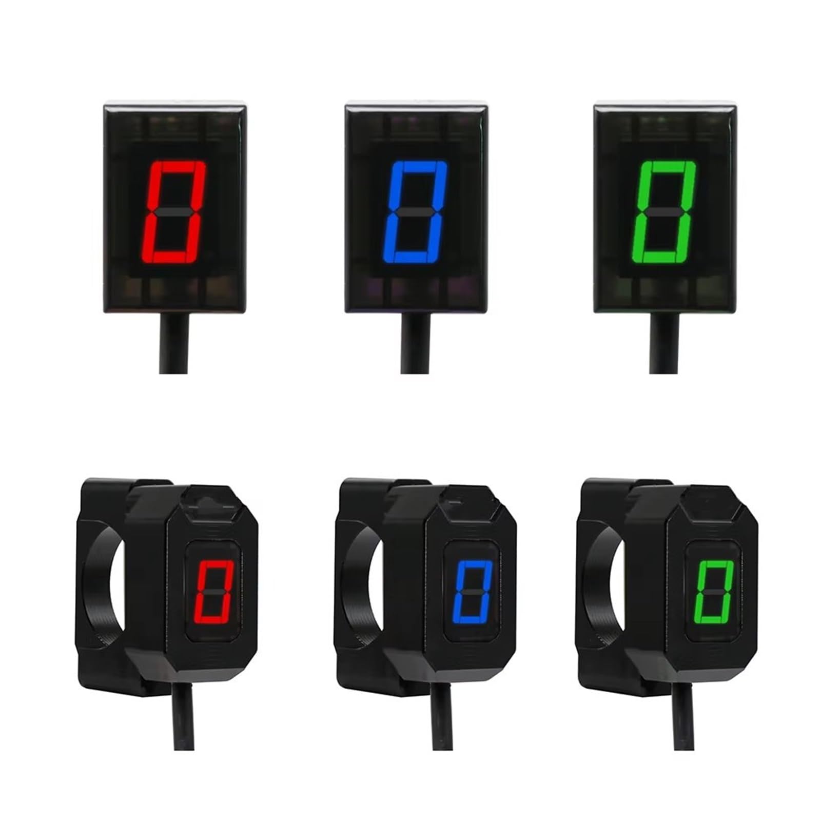 Moto Indicatore Marcia Magnete per Leva del Cambio con Indicatore di Marcia Digitale per Motocicletta