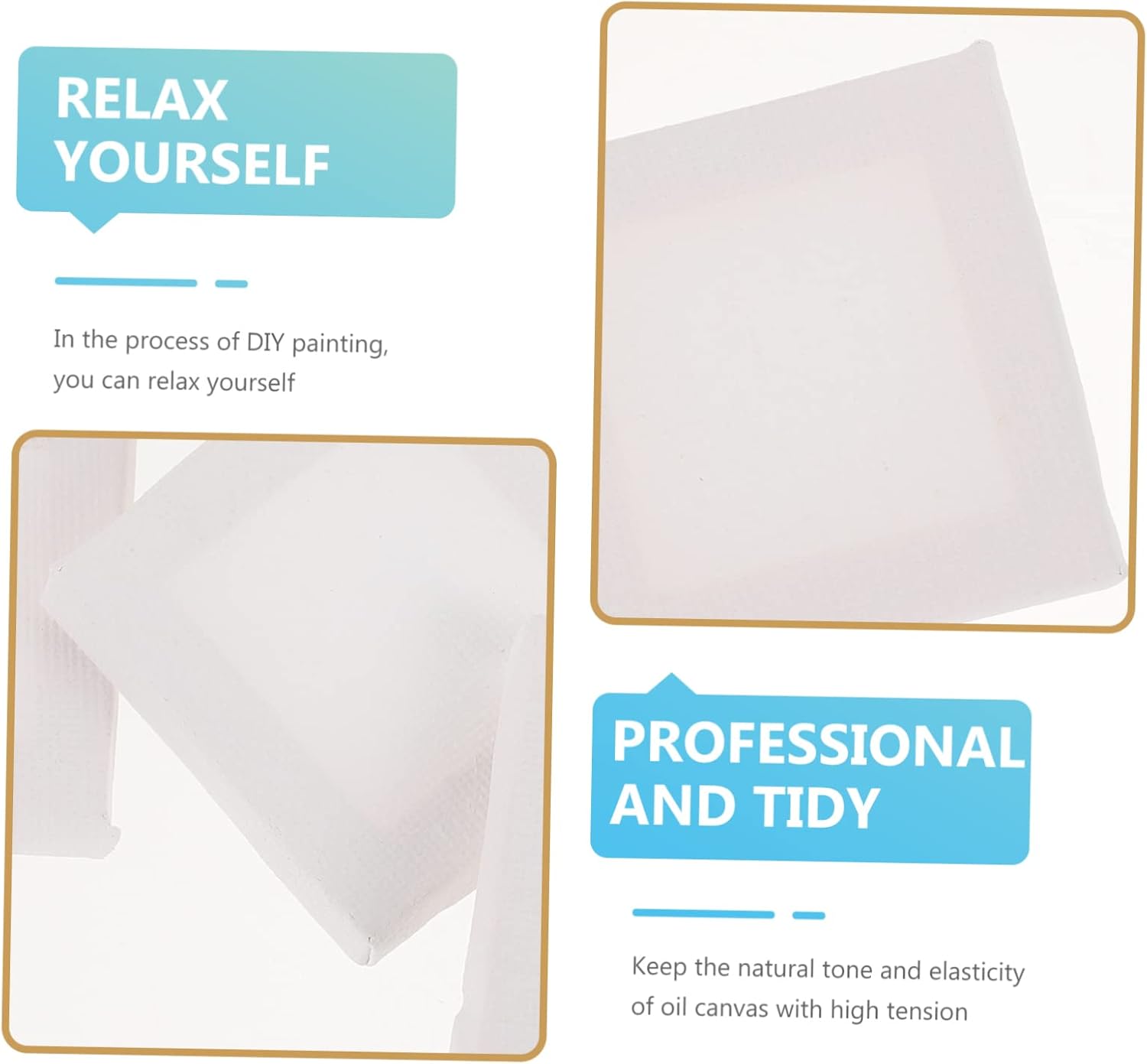 Gadpiparty 12pcs Stretched Canvas Panels for DIY Art Mini Cotton Canvas Frames for Oil Watercolor Painting Versatile Painting Board for Creative Projects