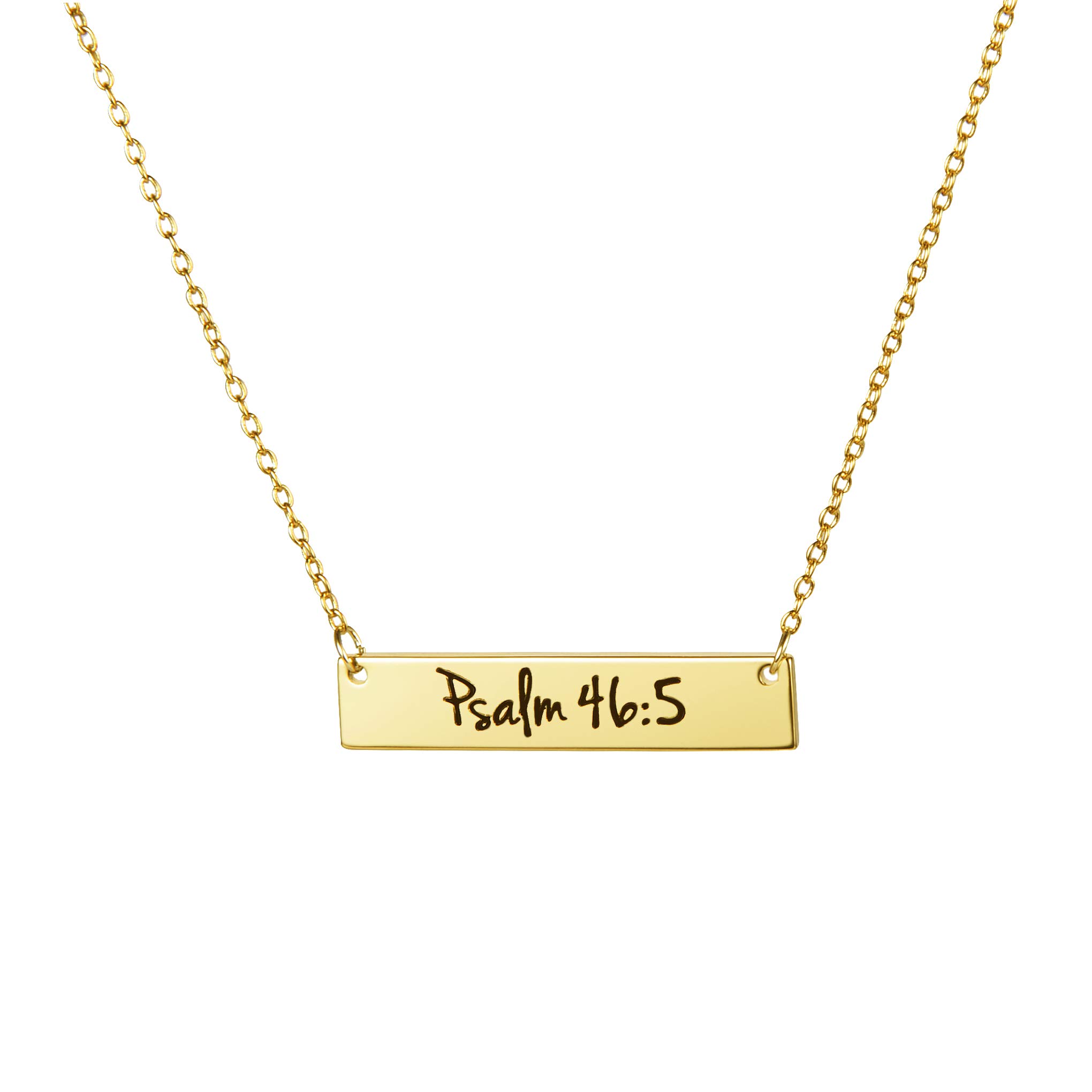 Memgift Christian Bar 𝐍𝐞𝐜𝐤𝐥𝐚𝐜𝐞 Bible Verse Faith Jewelry Baptism Christmas Birthday 𝐆𝐢𝐟𝐭 𝐟𝐨𝐫 𝐖𝐨𝐦𝐞𝐧