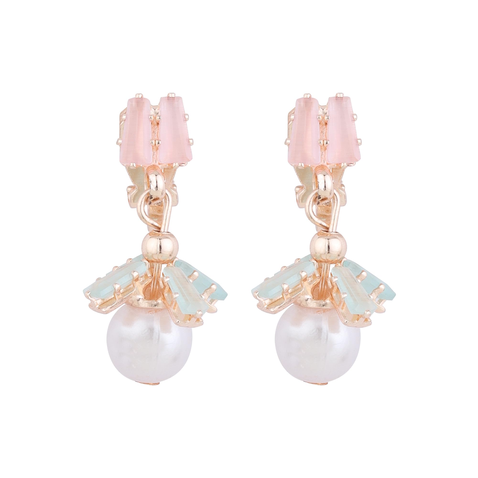 CLIPZON Clip On Earrings for Girls - Crystal Stud Cuff Clips | Non-Piercing Earrings for Cartilage & Helix | Premium Gold-Plated Earcuff for Effortless Style (KLCZECG1004) (B0CHNTJJM2) Amazon Price History, Amazon Price Tracker