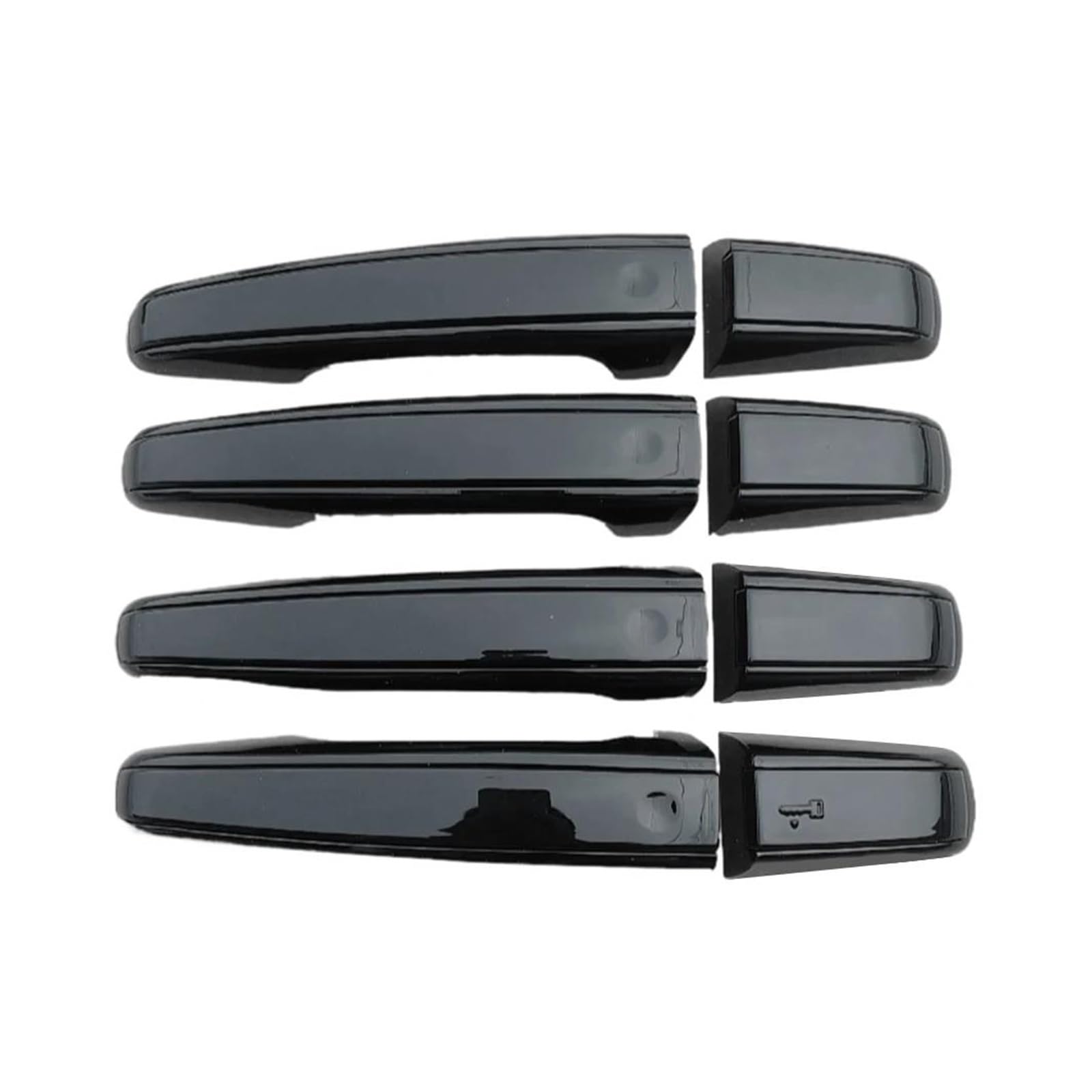 MTVTFECEWG for Land Rover for Range Rover for Vogue for Evoque Sport for Discovery 5 Car Exterior Door Handle Cover Trim (Black)