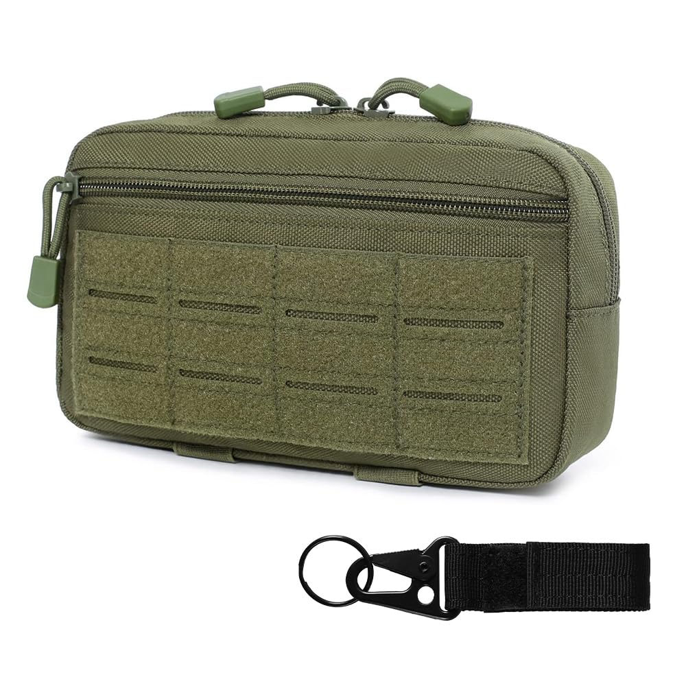 Molle Pouch, Belt Bag with Fixed Buckle, Horizontal Modular Pouch for Hiking Hunting