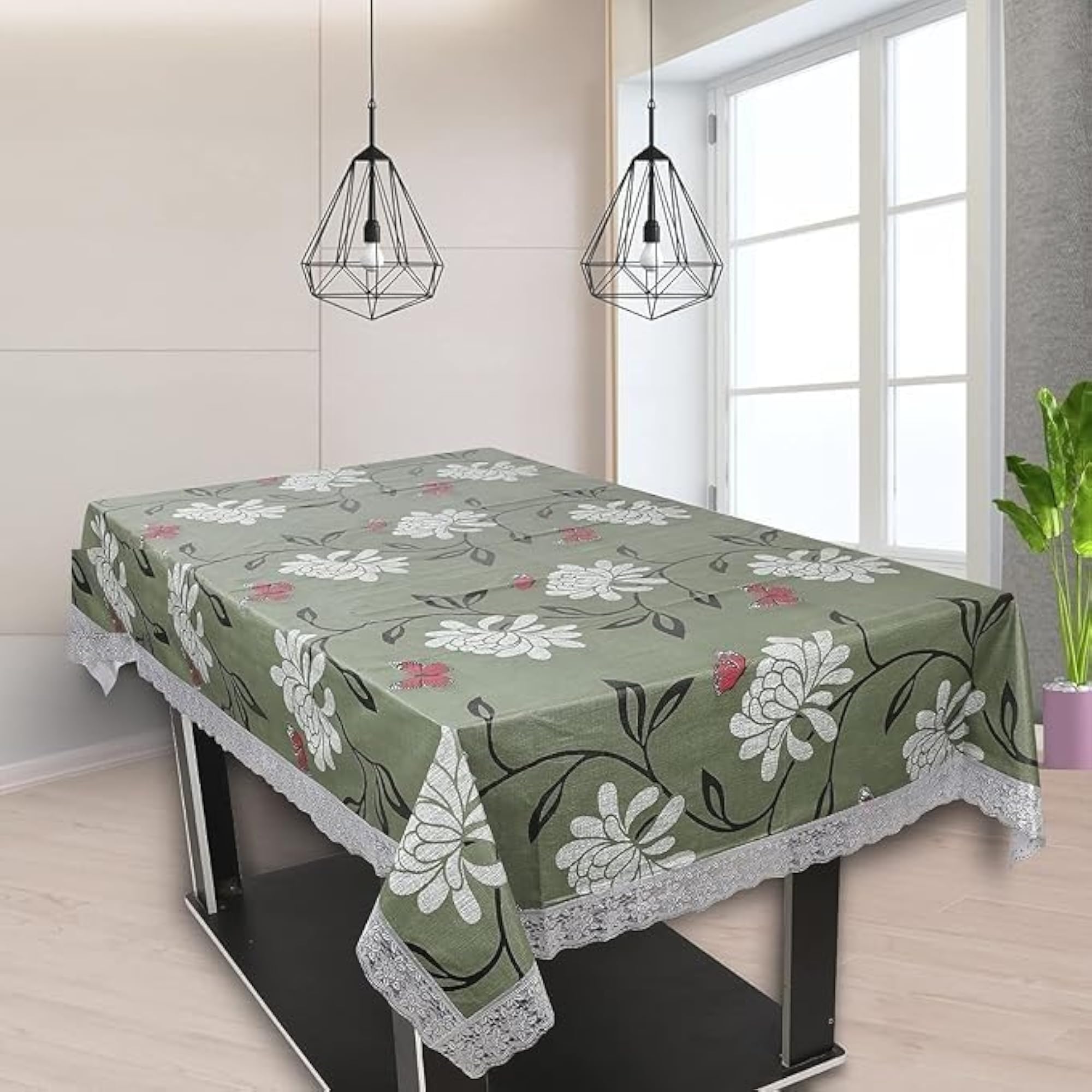 Exclusive PVC Table Cloth with Rabbit Checks Print