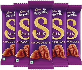 Cadbury Dairy Milk Silk Chocolate Bar, 60 g (Pack of 5)