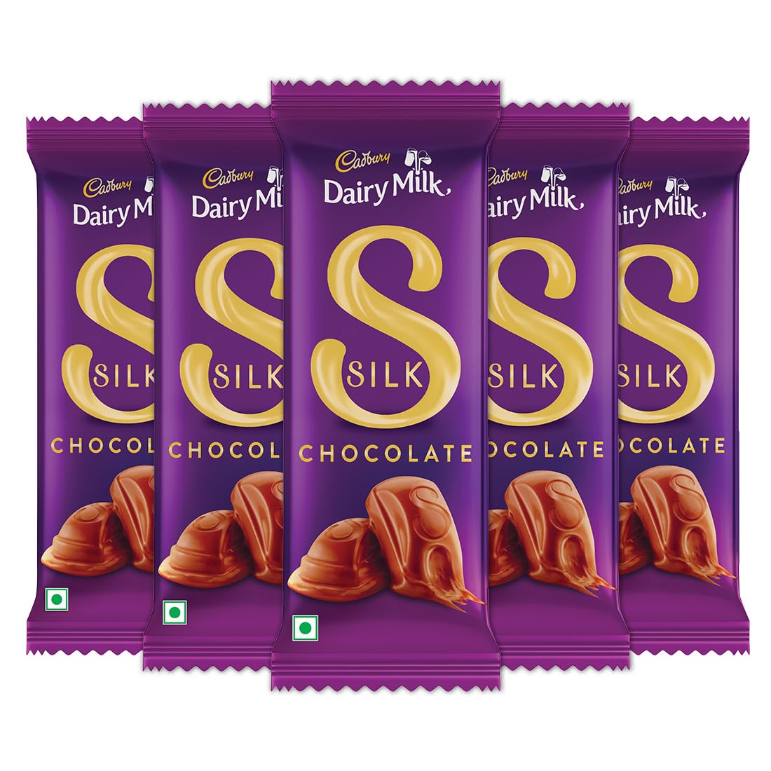 Cadbury Dairy Milk Silk Chocolate Bar, 60 g (Pack of 5)