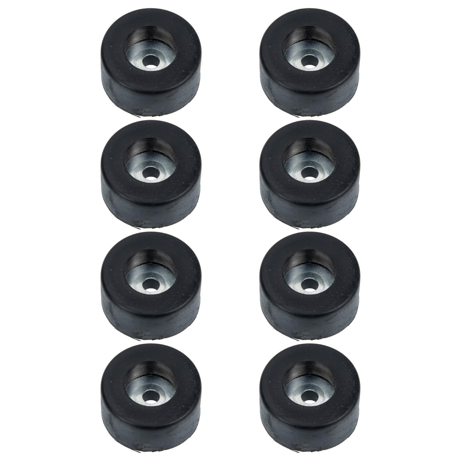 TEHAUX 8pcs Black Rubber Speaker Isolation Pads 38x20mm Non-slip Floor Discs for Speaker Cone Base Amplifier Protective Feet Cushion Anti-vibration Accessories for Home Audio