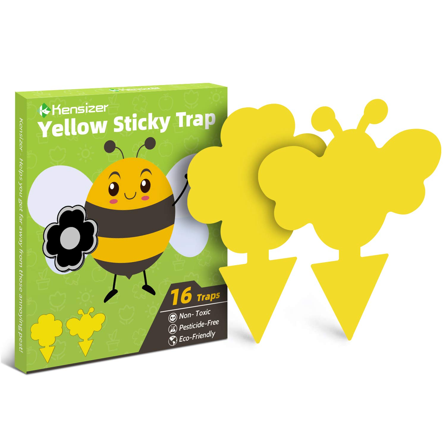 Buy Kensizer 16pcs Yellow Sticky Traps for Gnats, Sticky Fruit Fly