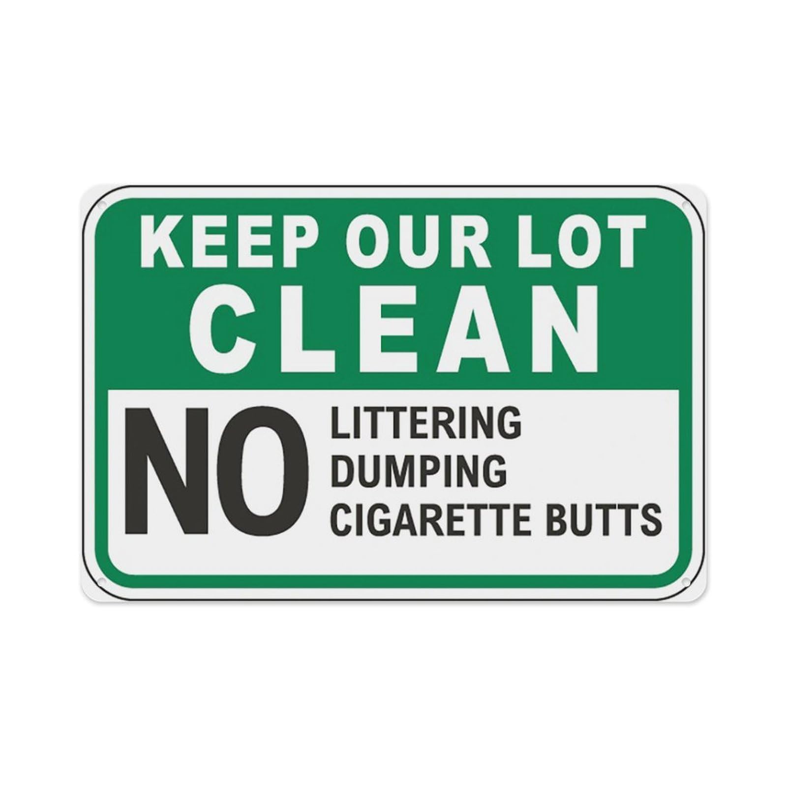 peiyeety Keep Our LotSign Aluminum Tin Warning Signs For Home Outdoor Garden 12X16 Inches