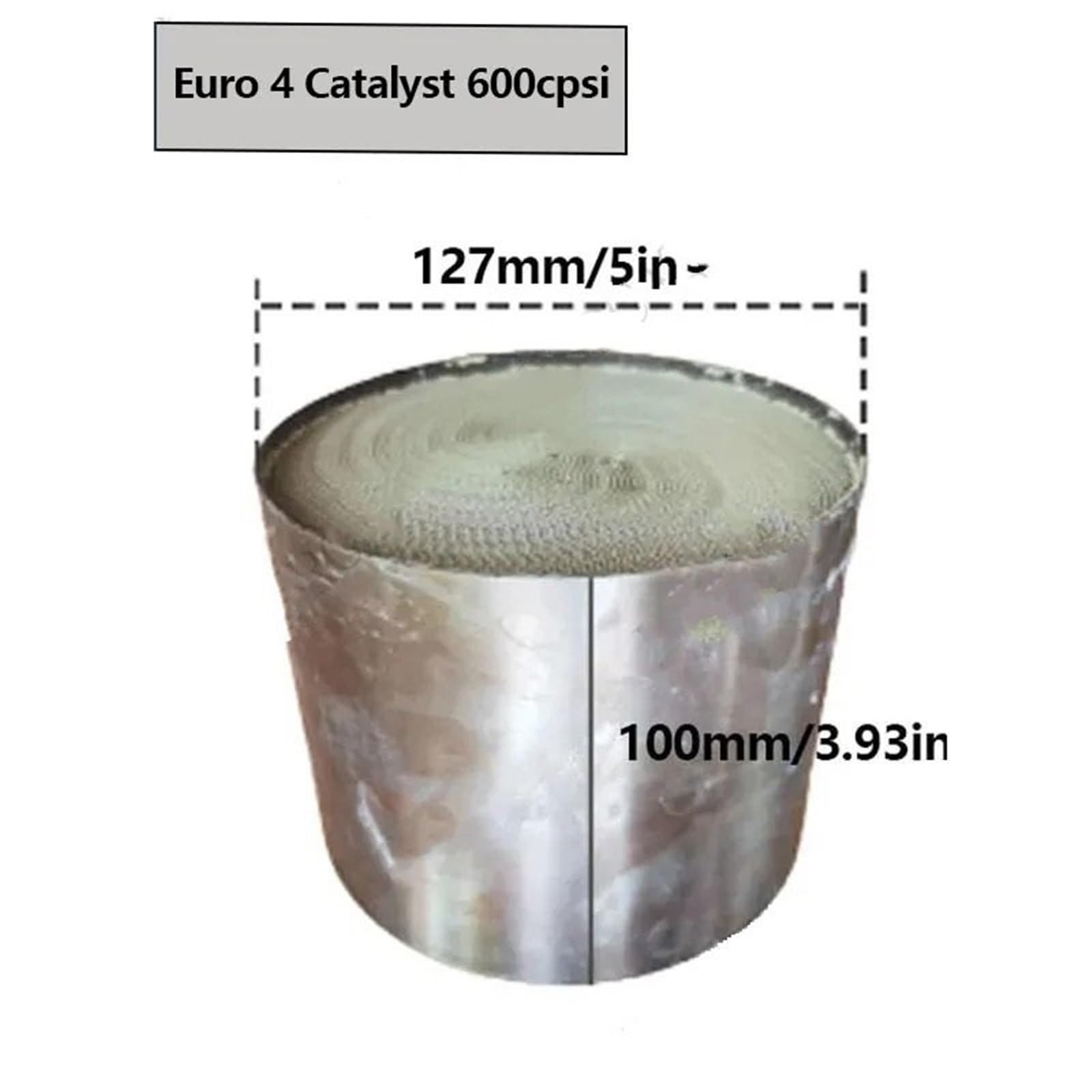 Katalizator samochodowy Euro 4 600 Cpsi 127 * 100 mm, metalowy, monolityczny, o strukturze plastra miodu, do układu wydechowego katalizator akcesoria Katalizator katalizator