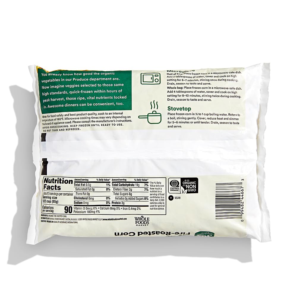 365 by Whole Foods Market Organic Fire Roasted Corn 16 Ounce Frozen — view 4