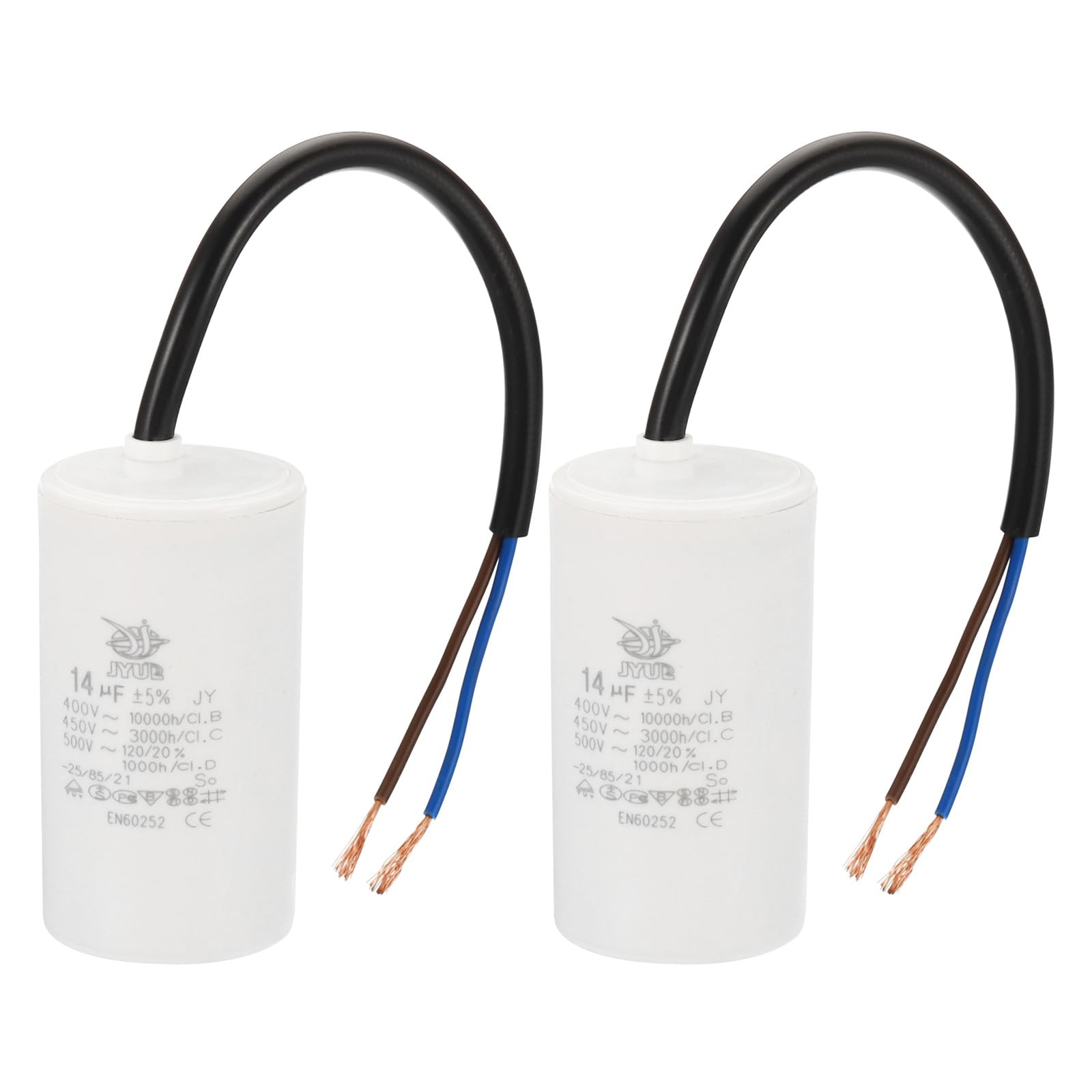 3uf 450v Condensatore CBB60 Avviamento Run Motorino per Elettrico Induzione