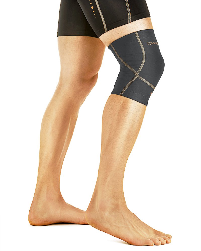 Tommie Copper Men's Performance Triumph Knee Sleeve, Slate Grey, Large