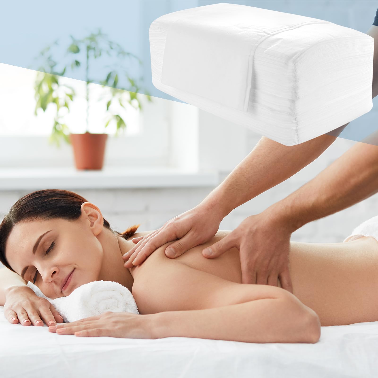 200 sábanas desechables para mesa de masaje, sábanas desechables de tela no tejida, sábanas bajeras de masaje, sábanas desechables para salón de belleza, spa, camas de hospital, masajes, hoteles