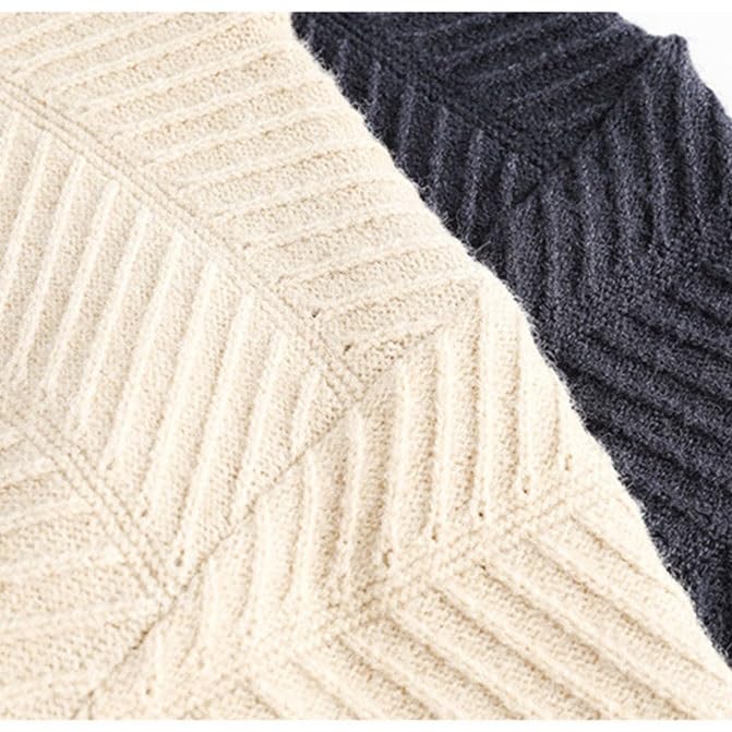 Men's Wear Winter Solid Color Thick Warm Round Neck Sweater Male Couples Casual Sweater4