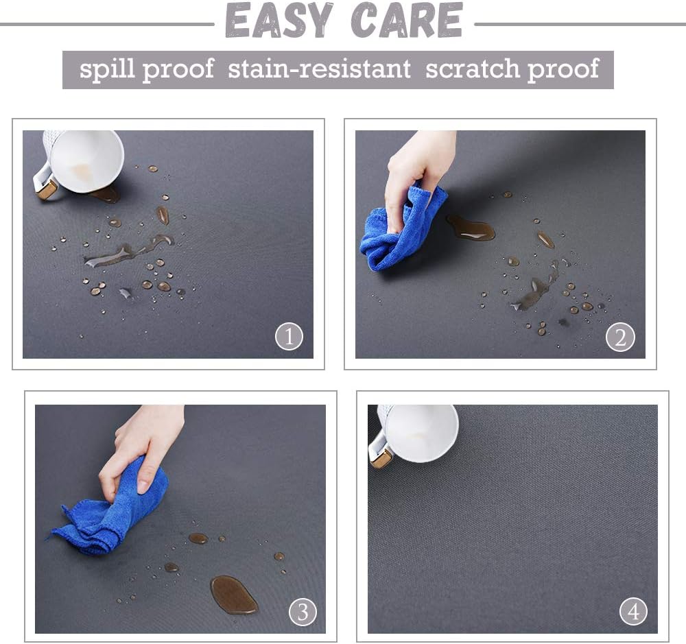 Best Seller RYB HOME Spillproof Table Cloth for Rectangle Tables 8ft Home Office Kitchen Banquet Cafe Tabletop Protect Scratch Resistant Outdoor Indoor Decor, 60 x 120, Grey Black Friday - 70% OFF RYB HOME Spillproof Table Cloth for Rectangle Tables 8ft Home Office Kitchen Banquet Cafe Tabletop Protect Scratch Resistant Outdoor Indoor Decor, 60 x 120, Grey