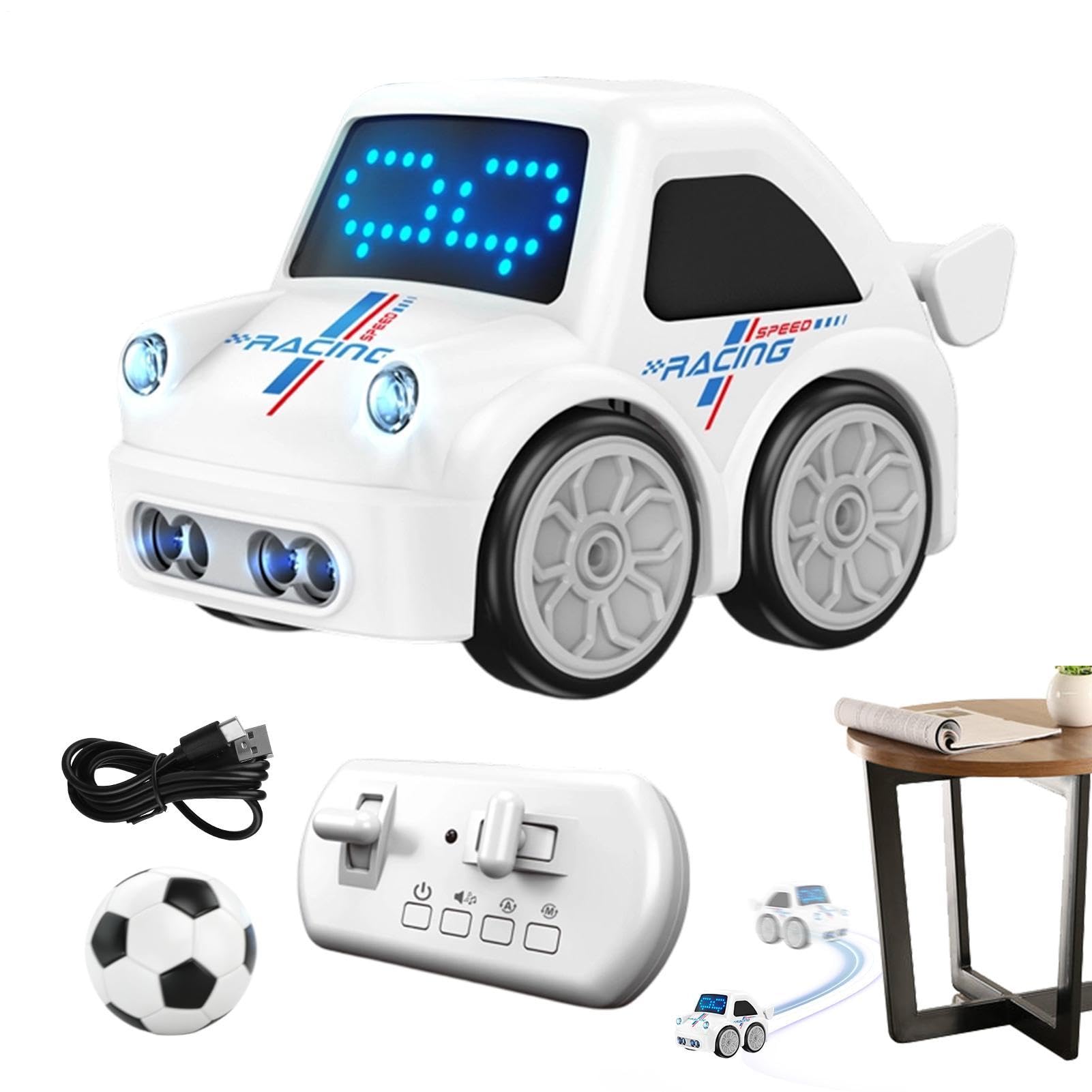 Macchinine Radiocomandate per Bambini Camion Robot Giocattolo Interattivo | Veicolo Telecomandato Intelligente Con Modalità Insegui E Scappa per Bambini e Bambine Compleanno all'Aperto Casa