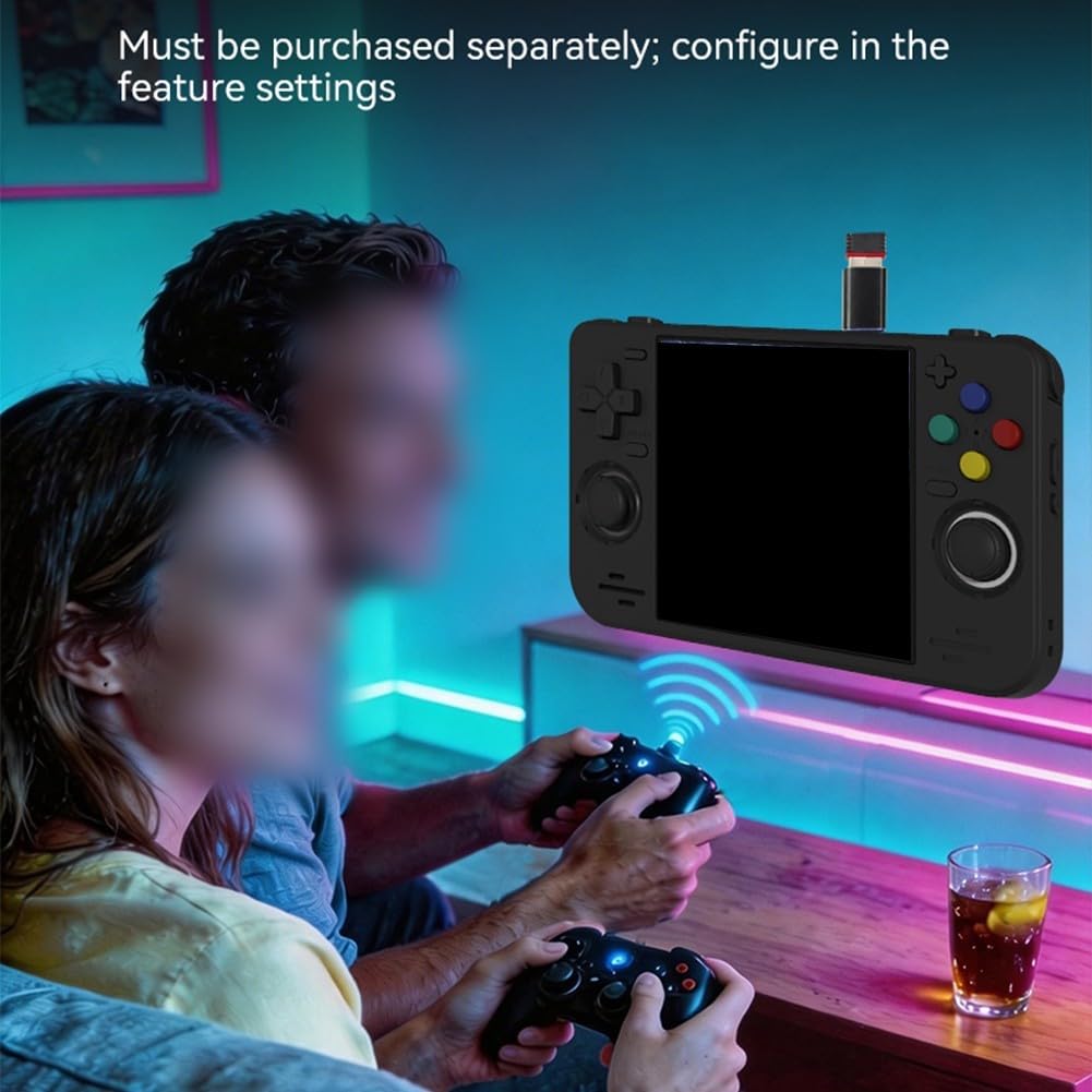 Console di gioco portatile retrò con schermo IPS da 4 pollici 720 x 720, oltre 18000 giochi integrati, 4000 mAh per batteria, WiFi, Type-C, sistema open source portatile per viaggi (blu)