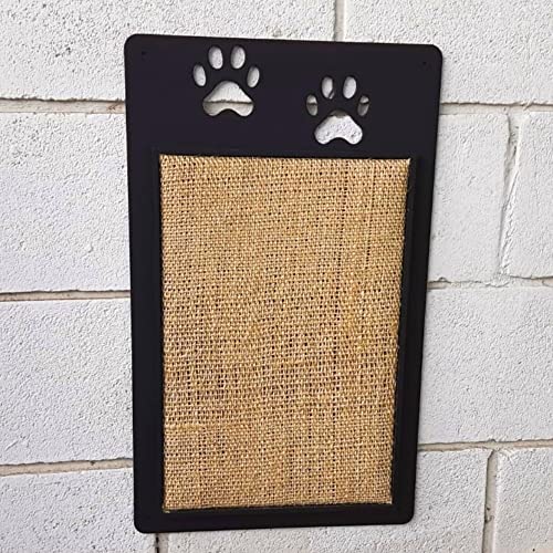 Arranhador Para Parede Para Gatos Feito De Madeira e Sisal Cor Preta