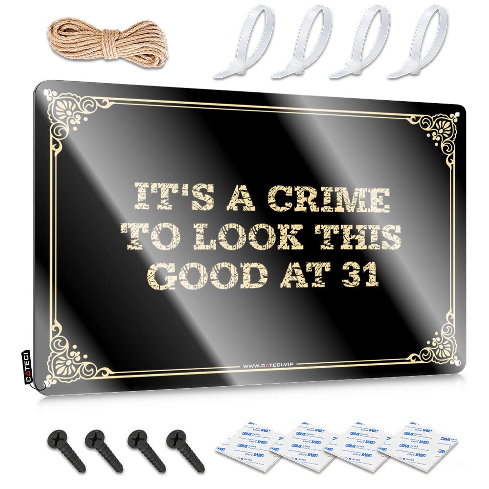 Sukecupqz Colour Stuff For Your Room It's A Crime To Look This Good At 31 Tin Sign(30X40cm)