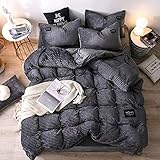 Photo Gallery w&x lusso leggero peluche copri piumino con cerniera set biancheria da letto,morbido velluto flanella copripiumino,spessa inverno tinta unita copri piumino-grigio 200x230cm(79x91inch) Photo Gallery w&x lusso leggero peluche copri piumino con cerniera set biancheria da letto,morbido velluto flanella copripiumino,spessa inverno tinta unita copri piumino-grigio 200x230cm(79x91inch)