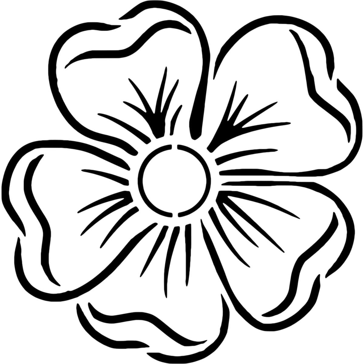 Azeeda 'Poppy' Wall Stencil - XXL (A2) (WS00016223)