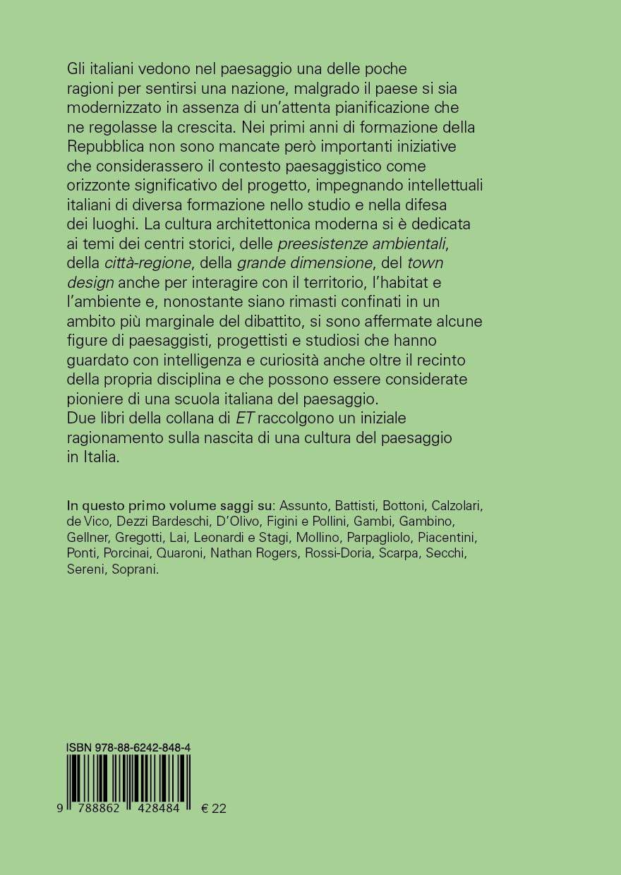 Habitat, territorio, ecologia. La nascita di una cultura del paesaggio in Italia tra difesa e progetto (Vol. 1)