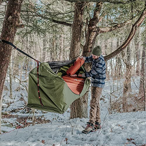 Haven Tent Original Lay-Flat Hammock Tent (Forest Green) – Comfortable Waterproof Camping Hammock with Mosquito Net – Includes Insulated Sleeping Pad & Rainfly - Image 6