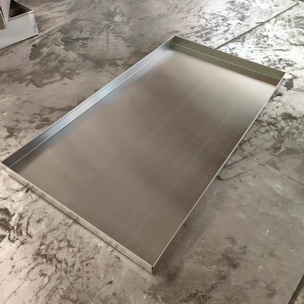 304 Stainless Steel AC Drip Tray - 5cm Height, Leak-Proof Plant Water Catcher, Durable Drip Pan for Air Conditioner, Essential Tool Rack for Home & Garden image 3
