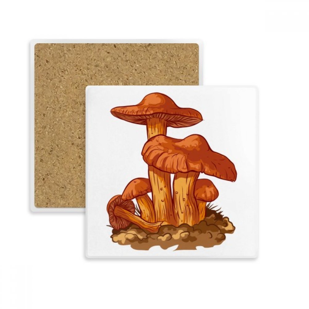 Dessous de verre absorbant champignon orange pour sublimer vos pauses café