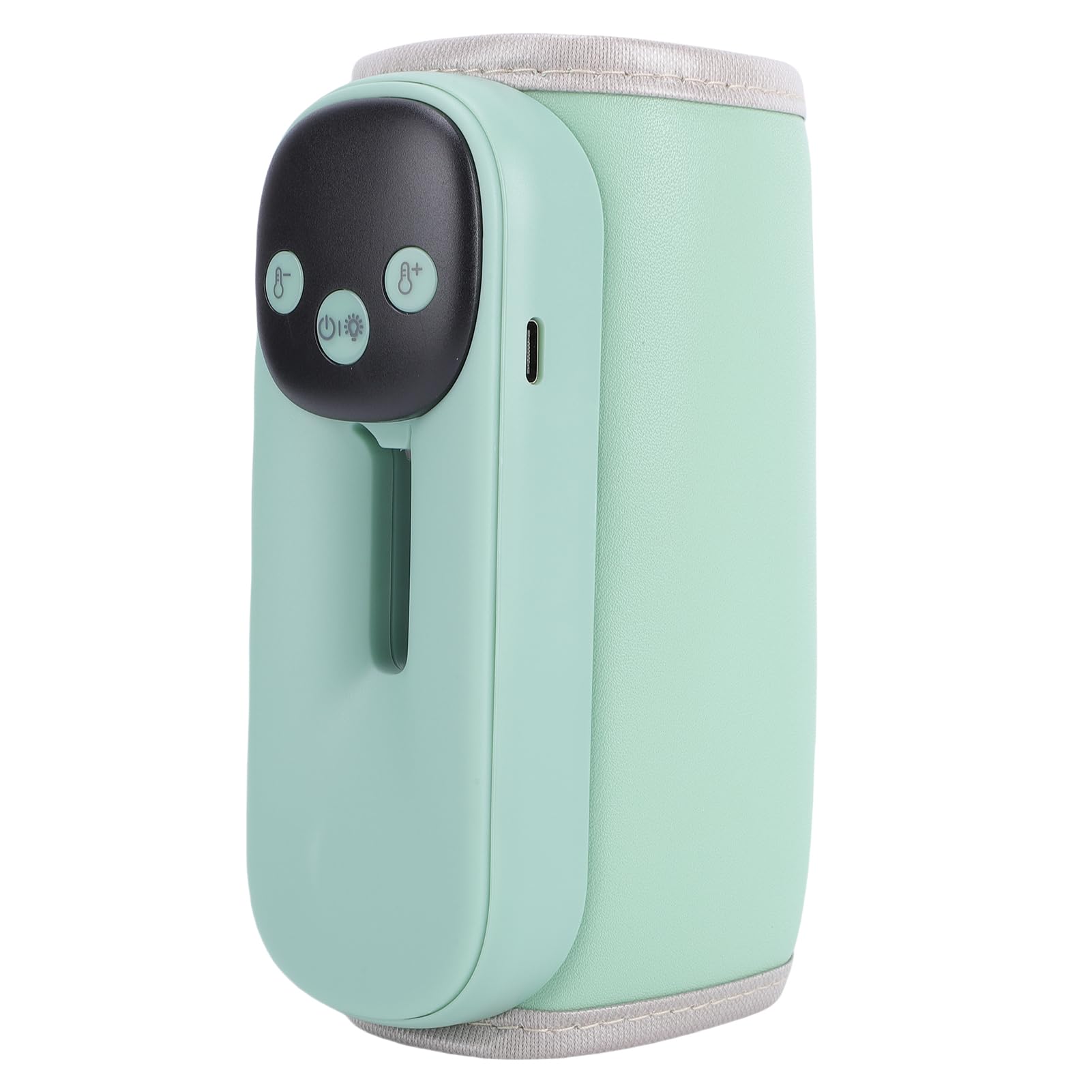 Fockety Pieno più Caldo, 11 Controllo a Temperatura più Veloce Riscaldamento del per Neonati con Luce Notturna, Display Digitale Display USB Warder Bottiglia Ricaricabile per il (GREEN)
