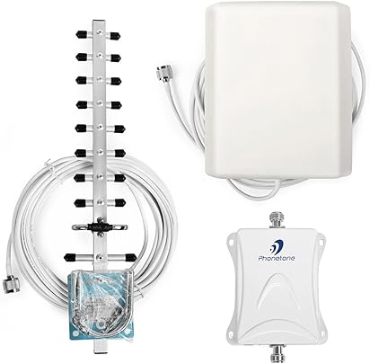 PHONETONE Amplificatore segnale cellulare 3G 2100MHz W-CDMA 70dB amplificatore ripetitore con antenne per aumentare segnale cellulare Mobile utilizzato per casa ufficio PHONETONE Amplificatore segnale cellulare 3G 2100MHz W-CDMA 70dB amplificatore ripetitore con antenne per aumentare segnale cellulare Mobile utilizzato per casa ufficio