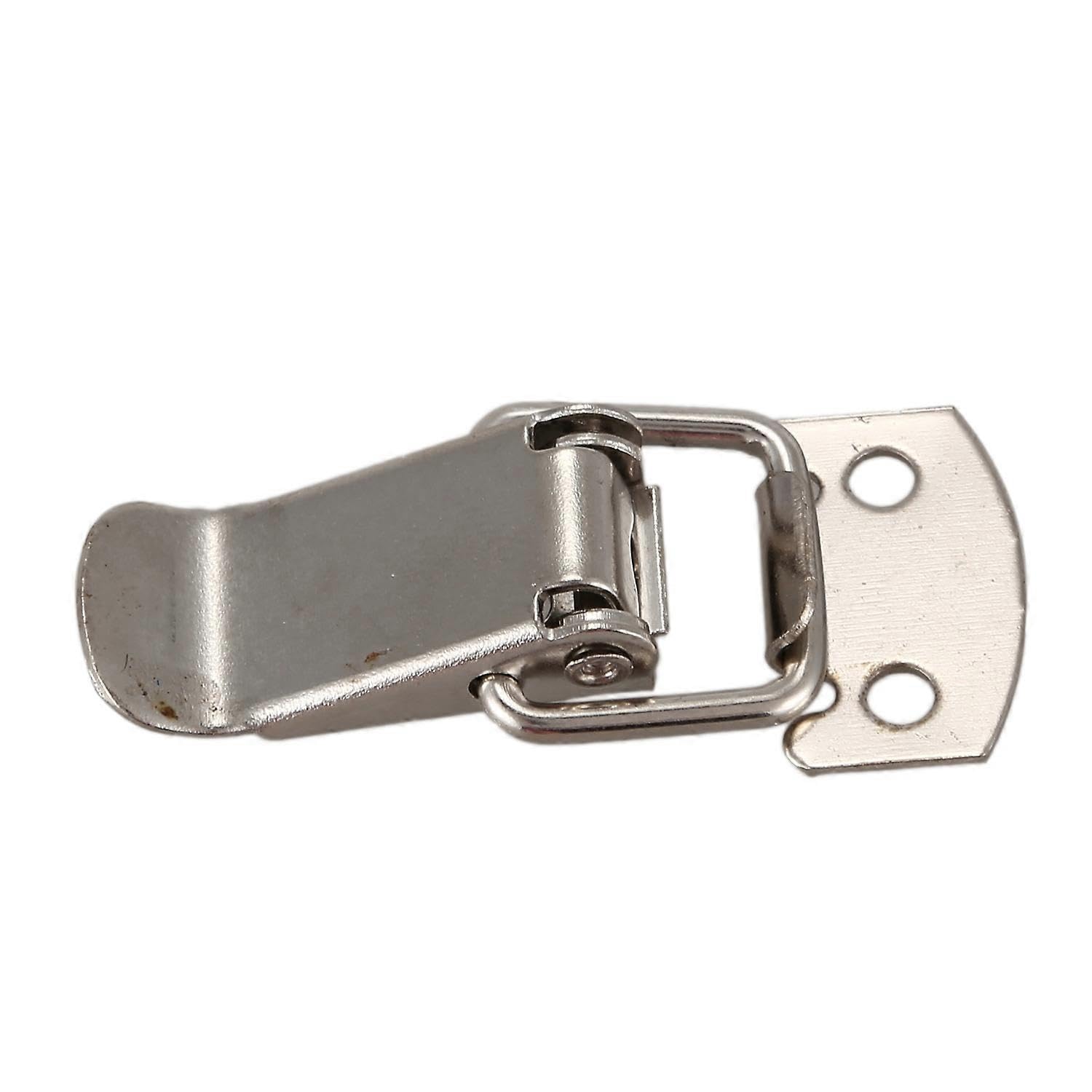 Joyhappst Image Color Silver Tone Metal Toggle Draw Latch Straight Loop Catch 1.6"