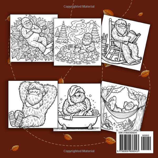 Cozy Bigfoot Coloring Book: Discover the Comfy World of Sasquatch - Image 2