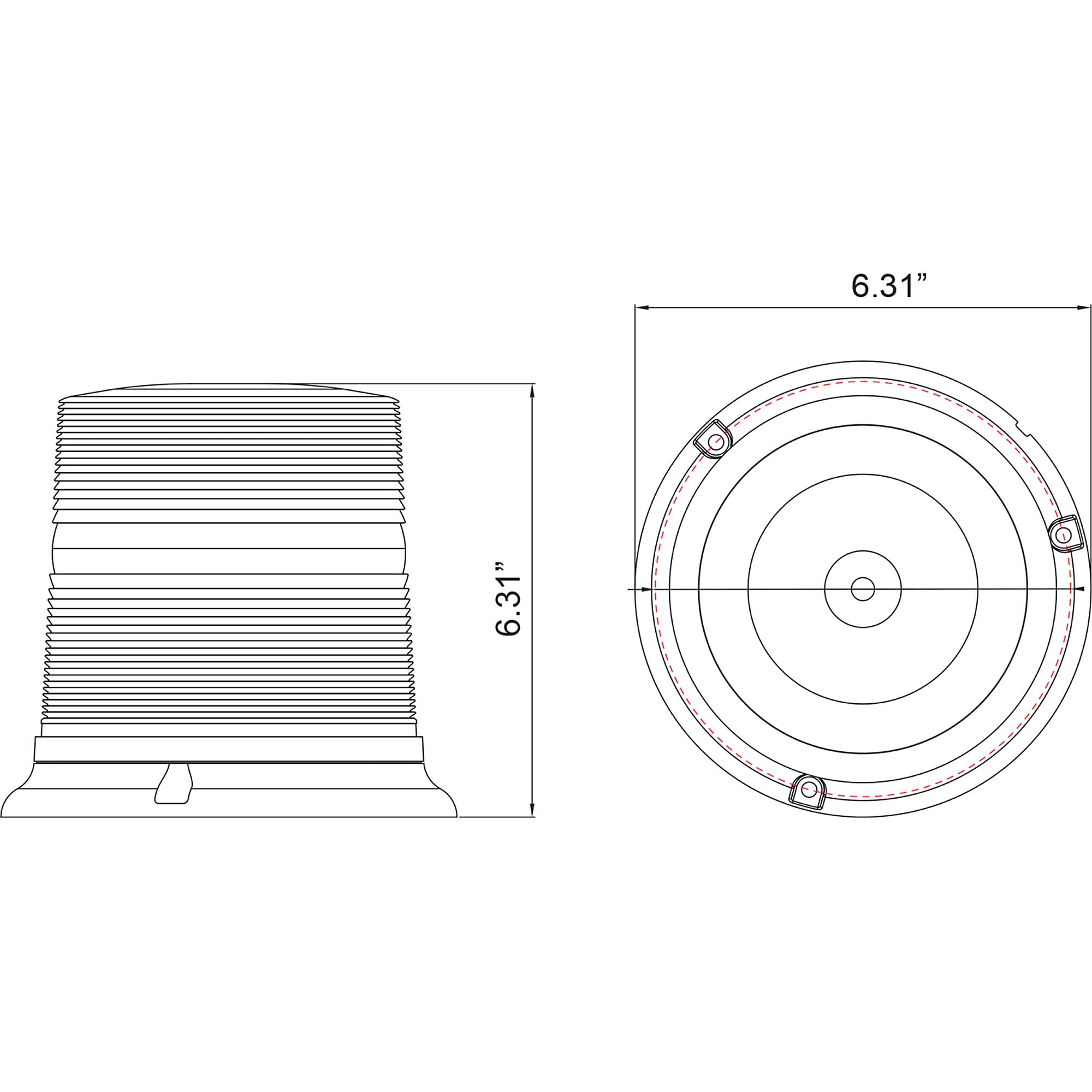 Productos compradores (sl-660 a) intermitente ámbar beacon- permanente para pantalla plana