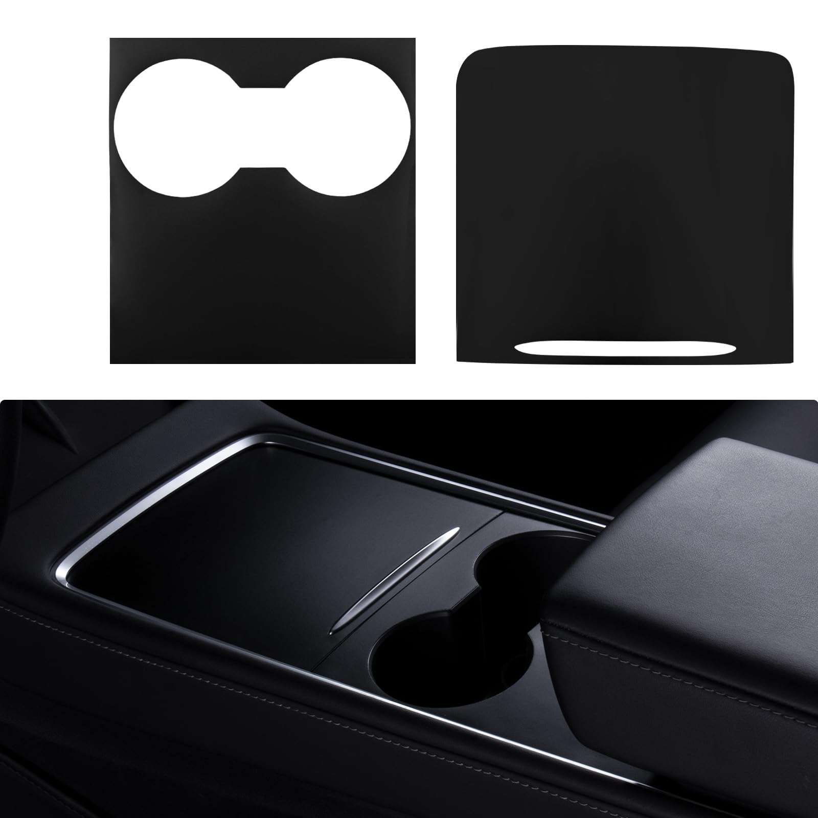 Center Console Panel Wrap Cover Trim Fit For Tesla Model 3