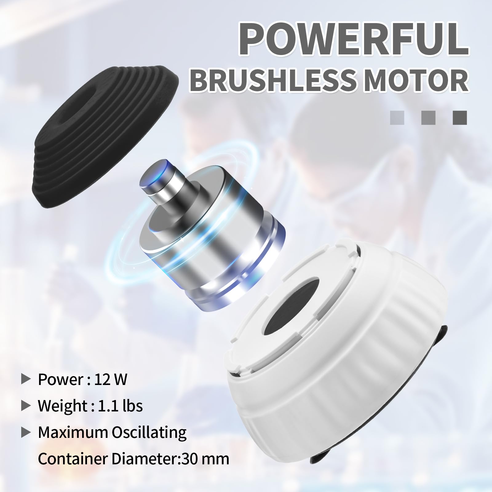 FOUR E'S SCIENTIFIC Mini Vortex Mixer Labor Vortex Schüttler Farbmischer mit Touch Funktion 3000RPM Vortex Mischen für Paint Shaker, Nagellack, Wimpern Gel, Tattoo Tinte,100 Stück Mischkugeln,Schwarz
