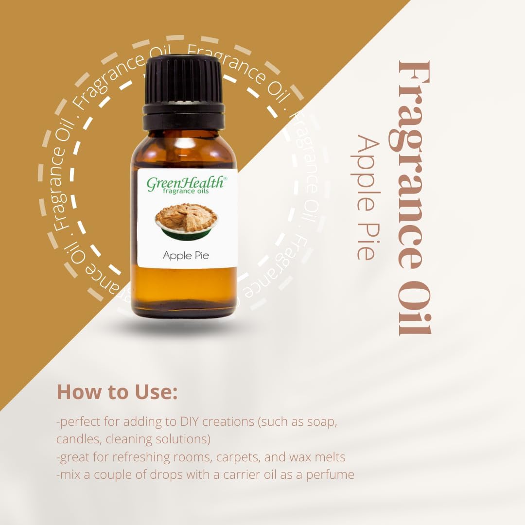 16 fl oz Apple Pie Fragrance Oil (Plastic Jug w/Cap) - GreenHealth