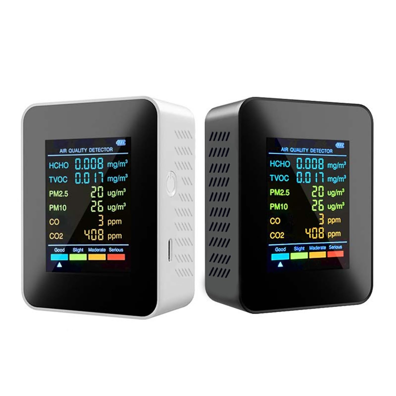 co2センサー気質測定器大気質モニター Amazon.co.jp: 大気質モニター 大気汚染検出 ガス検出器具の温度