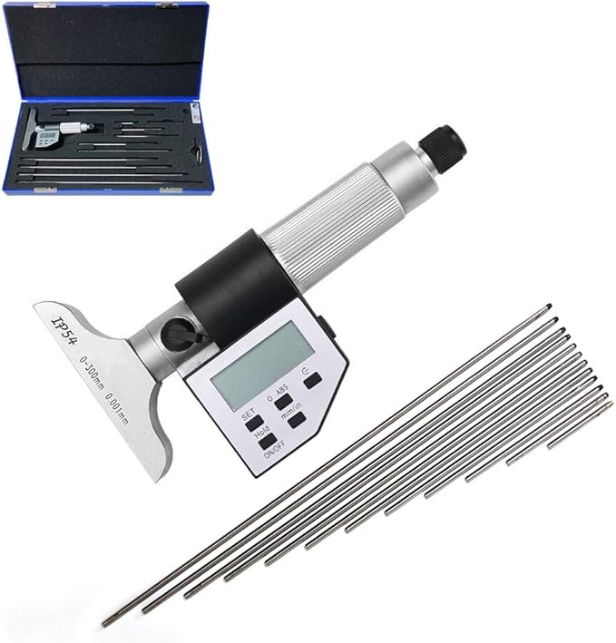Amazon.co.jp QLR Depth Micrometer, Digital Depth Gauge, Measuring