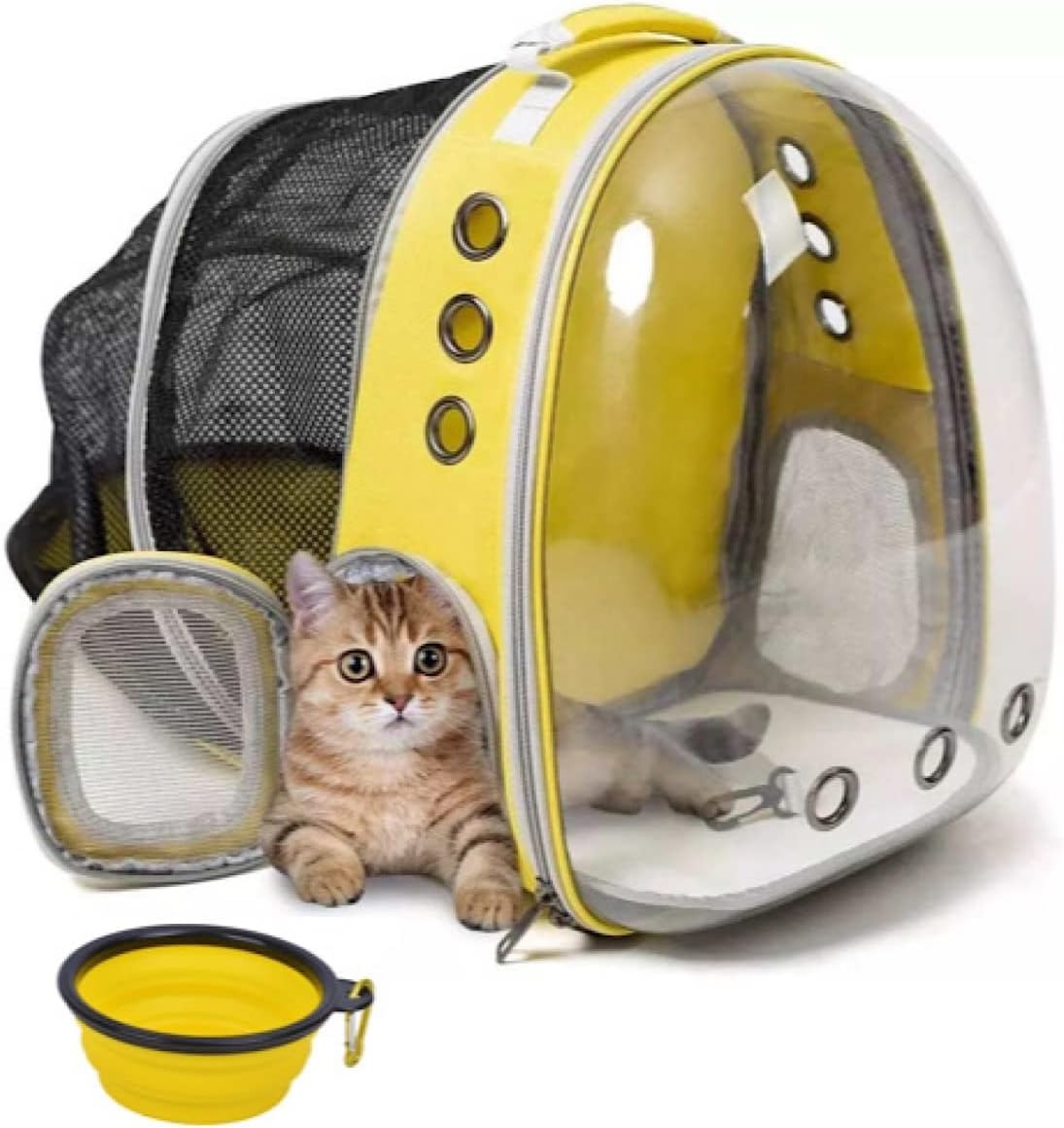 Chubby Buns Cat Backpack - Breathable Cat Backpack Carrier for Cats & Dogs - Travel Friendly Cat Backpack Carrier - Lightweight Pet…