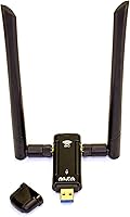Vista 3 de Alfa Long-Range Dual-Band AC1200 Wireless USB 3.0 Wi-Fi Adapter w/2x 5dBi External Antennas - 2.4GHz 300Mbps / 5Ghz 867Mbps - 802.11ac & A, B, G, N