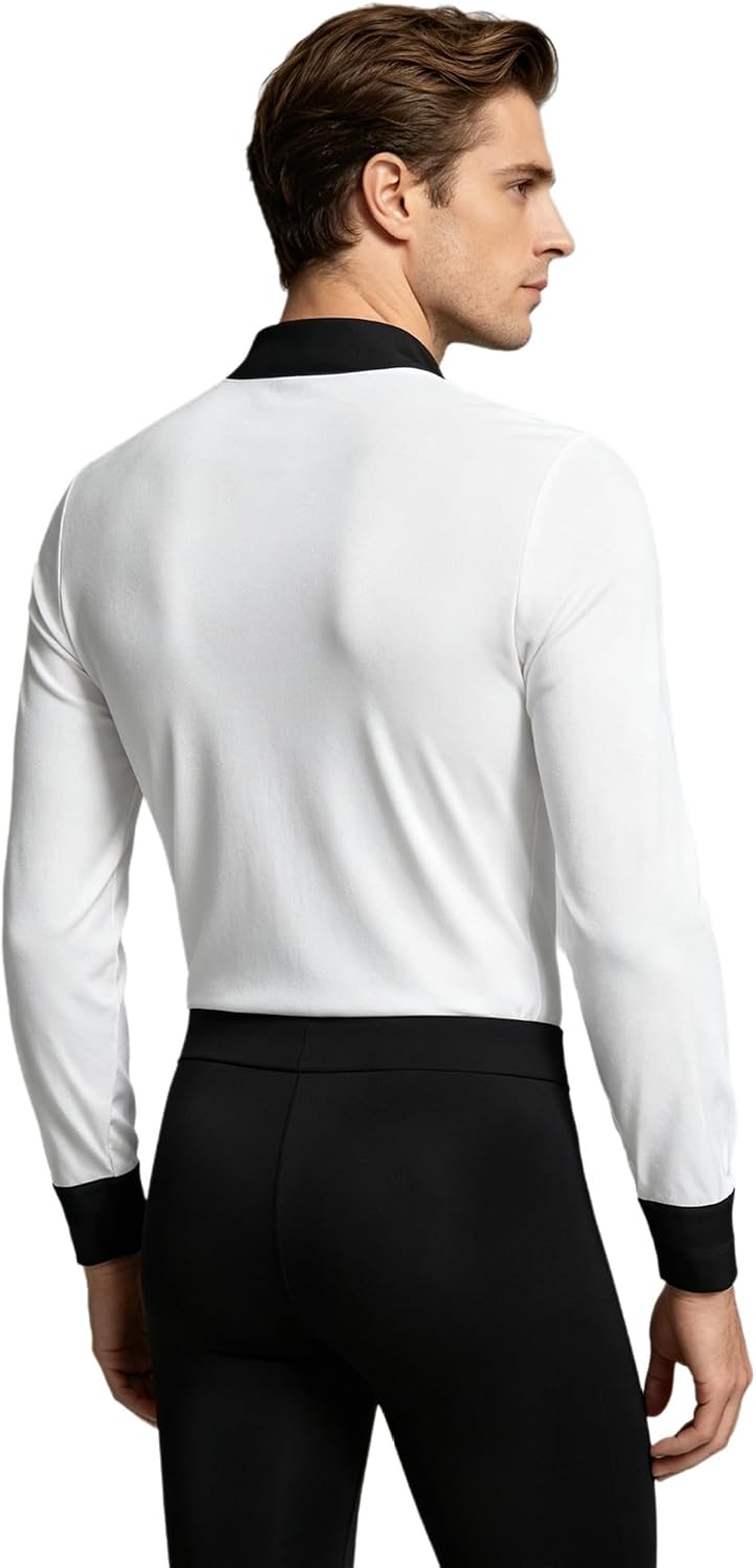 Men Latin Dance Shirt Top