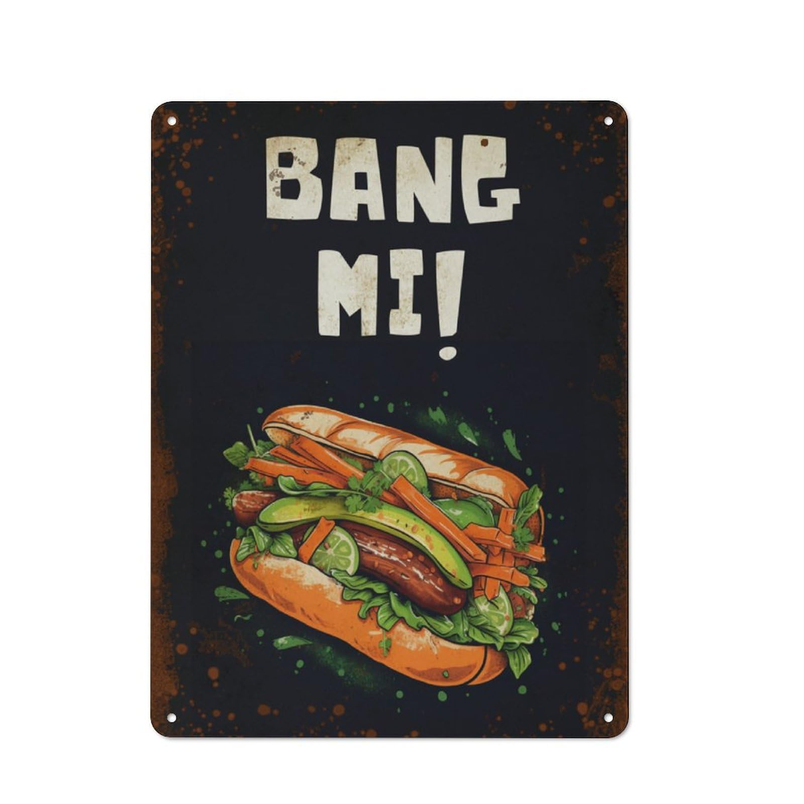 Kwqdozf Style-1 12X16inch Bánh Mì Sandwich, Funny Sandwich Home Wall Art Decorationf