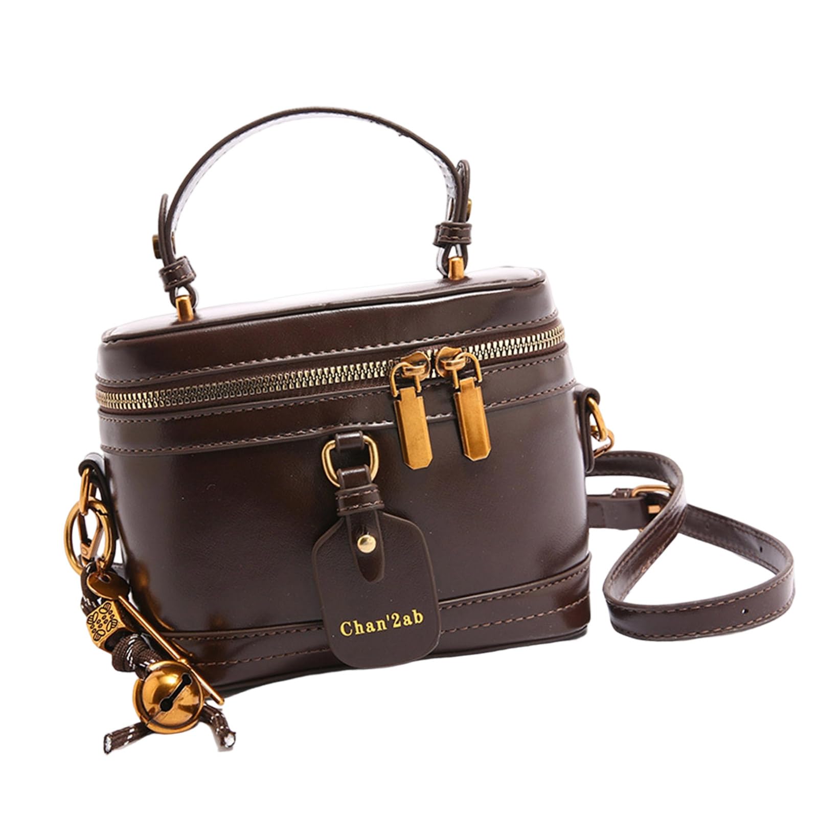 Xjdzineq Bucket Bag Stylish Shoulder Trendy Handbag All-Matching Messengers Retro Crossbody for Travel Women Stylish Shoulder