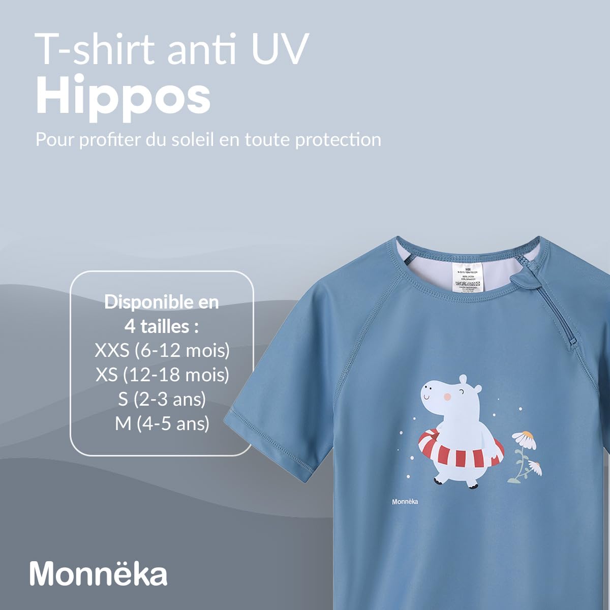 T-Shirt de Bain Rashguard pour Enfants | Maillot de Bain à Manches Courtes avec Protection Solaire pour bébés et Enfants, Doux, Confortable et Facile à Enfiler
