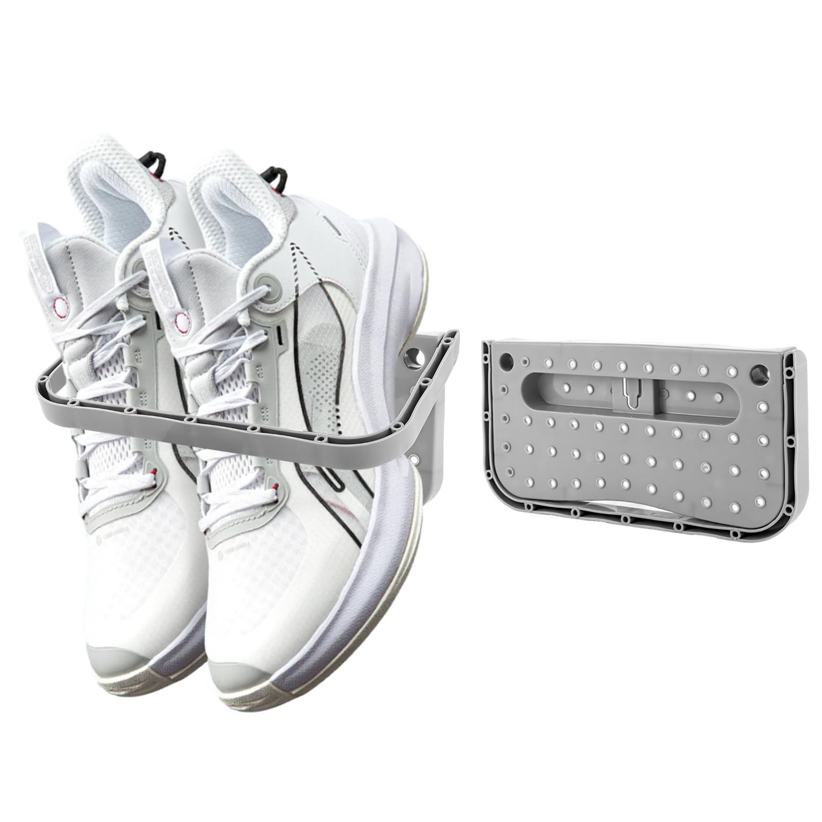 Lot de 2 boîtes à chaussures pliables en plastique transparent pour