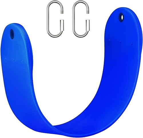 Asiento de columpio de repuesto de asiento de columpio de EVA suave con 2 hebillas de bloqueo, soporta 300 libras, accesorios TreeSwing con ganchos