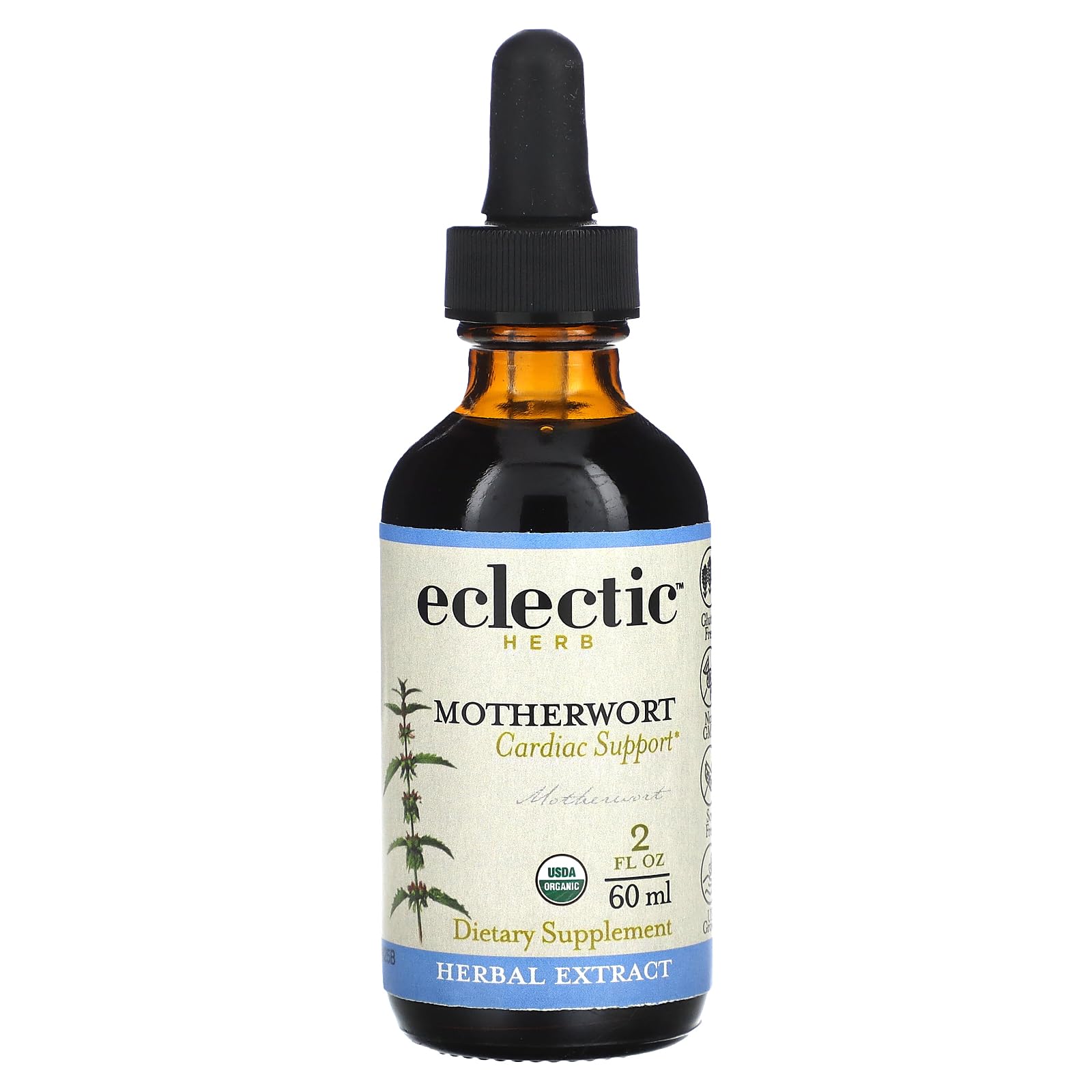 Eclectic Institute, Organic Motherwort, 2 fl oz (60 ml)