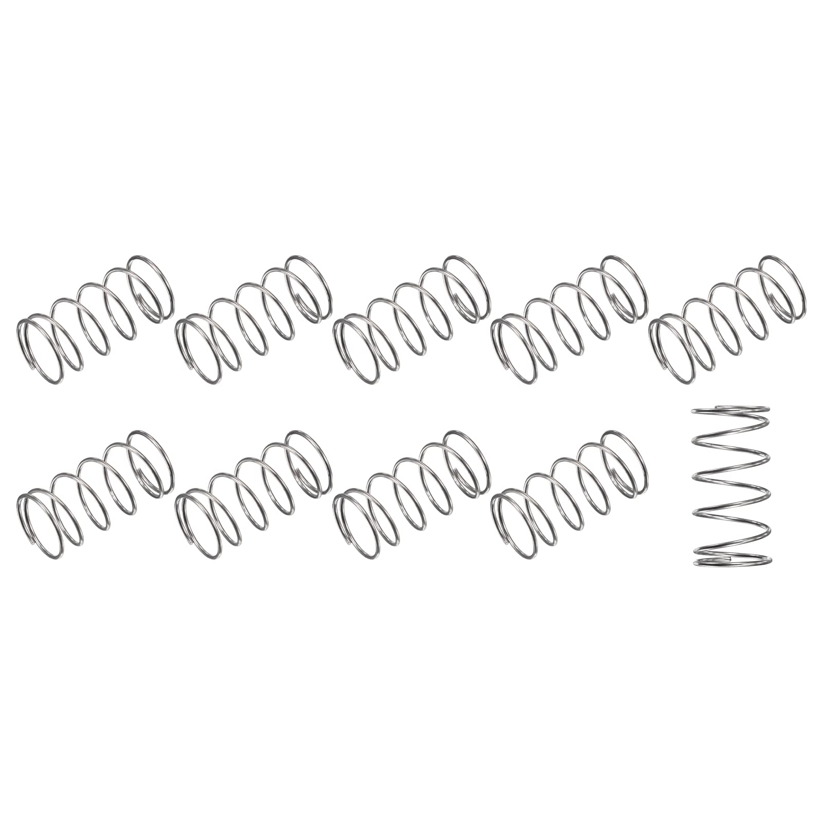 METALLIXITY Compression Spring (0.4x5mm OD,25mm Free Length) 10Pcs, Silver — Amazon image 9